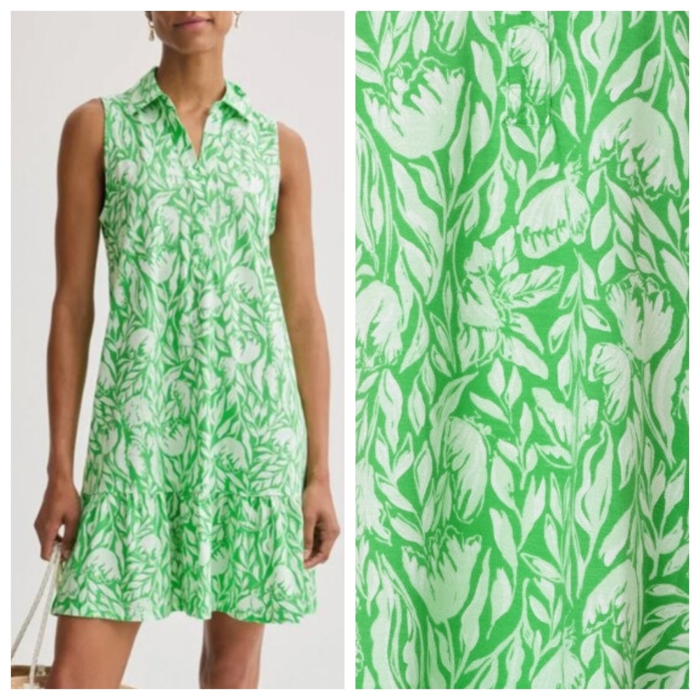 NEW Lilly Pulitzer Riegan Dress - Fauna Green - Tulip To Tango
